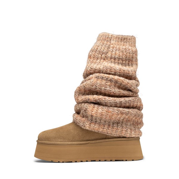 alternate view Womens UGG&reg; Classic Mini Dipper Legwarmer Boot - Light BronzeALT1D