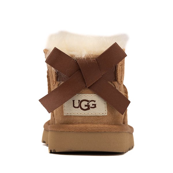 alternate view UGG&reg; Ultra Mini Bailey Bow Boot - Little Kid / Big Kid - ChestnutALT4