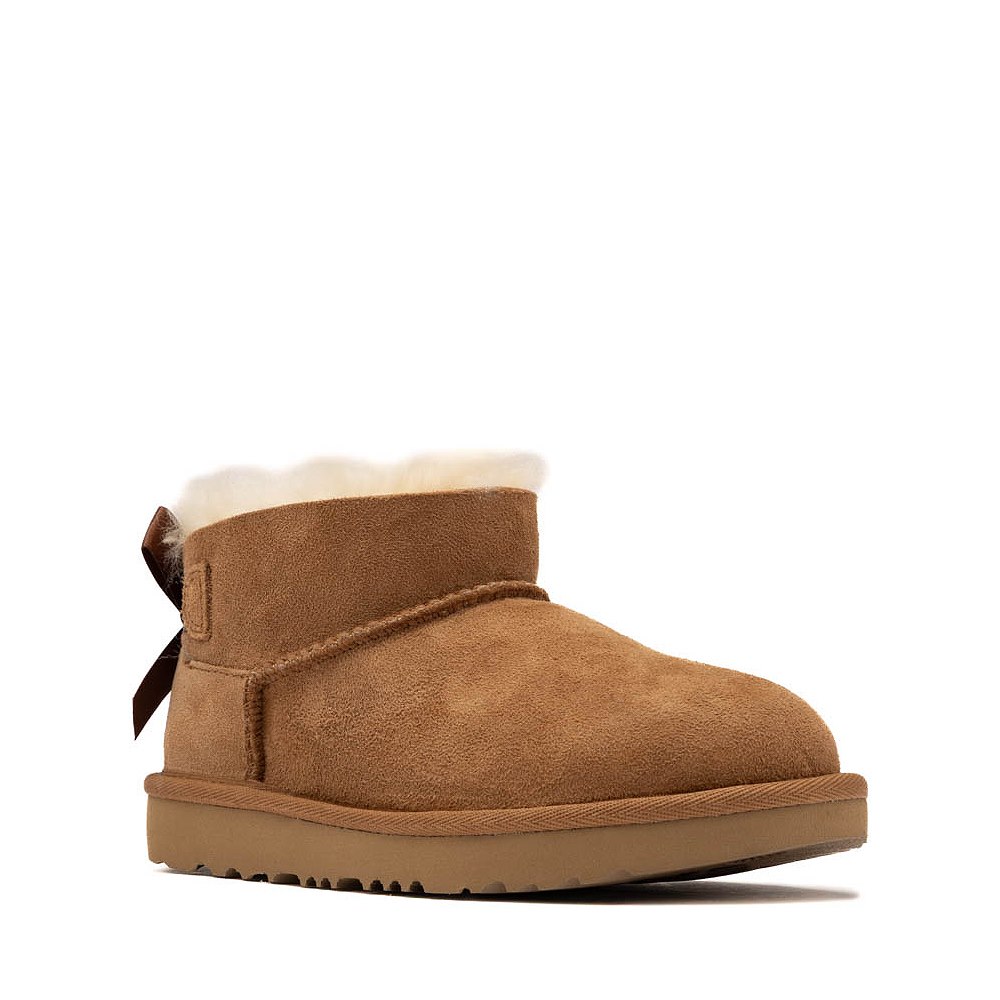 UGG® Ultra Mini Bailey Bow Boot - Little Kid / Big Kid - Chestnut