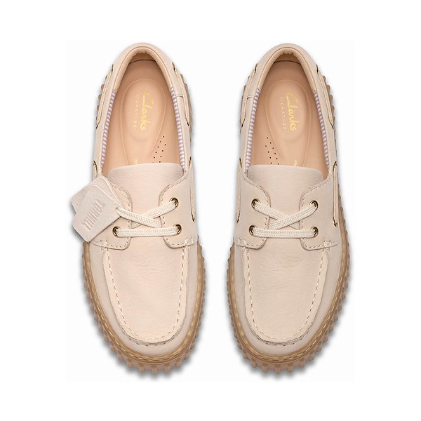 alternate view Womens Clarks Torhill Boat Shoe - CreamALT2