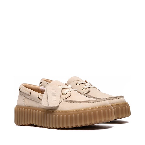 alternate view Womens Clarks Torhill Boat Shoe - CreamALT5