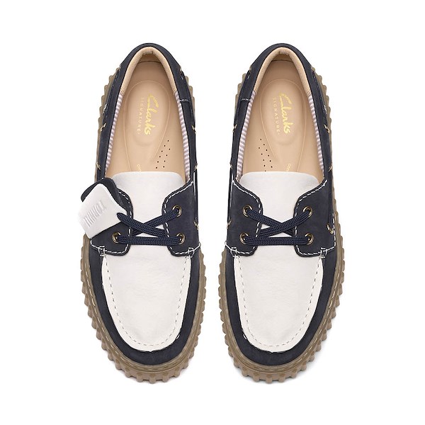 alternate view Womens Clarks Torhill Boat Shoe - NavyALT2
