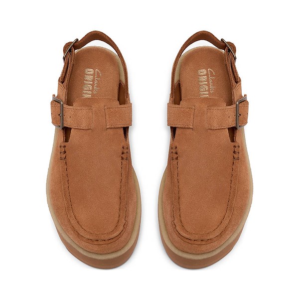 alternate view Womens Clarks Meare Easy Elevated Sandal - TanALT2