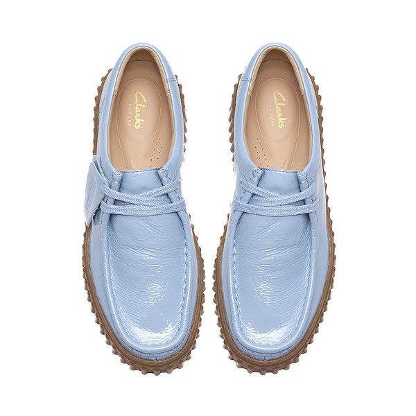 alternate view Womens Clarks Torhill Bee Casual Shoe - Light Blue PatentALT2