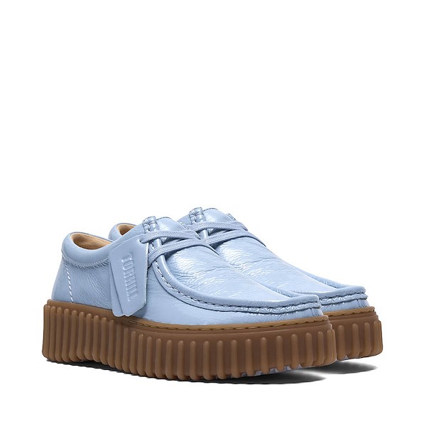 alternate view Womens Clarks Torhill Bee Casual Shoe - Light Blue PatentALT5