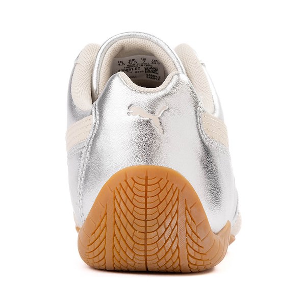 alternate view Womens PUMA Speedcat Metallic Athletic Shoe - Silver / Alpine Snow / GumALT4
