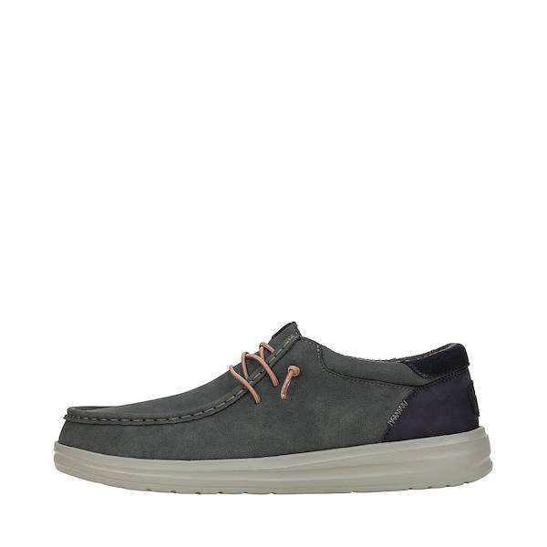 alternate view Mens HEYDUDE Paul Casual Shoe - Black OysterALT1