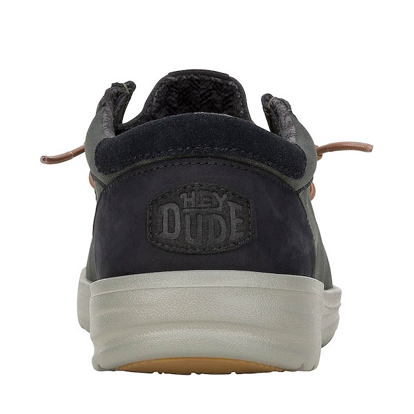 alternate view Mens HEYDUDE Paul Casual Shoe - Black OysterALT4