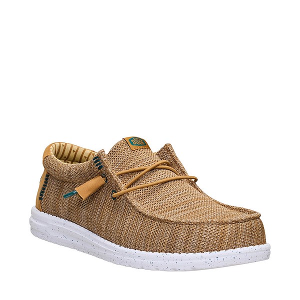 alternate view Mens HEYDUDE Wally Stretch Sox Casual Shoe - Bone BrownALT5