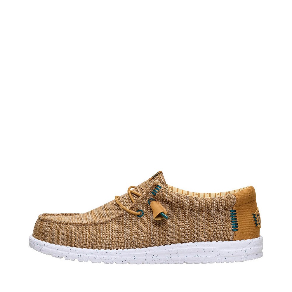 Mens HEYDUDE Wally Stretch Sox Casual Shoe - Bone Brown | Journeys