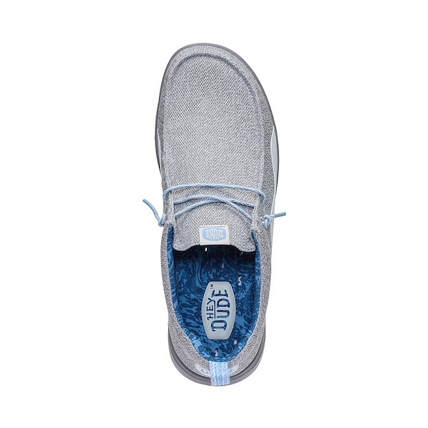 alternate view Mens HEYDUDE Wally Hey2O Mesh Casual Shoe - Sargasso Blue / Cloud BlueALT2