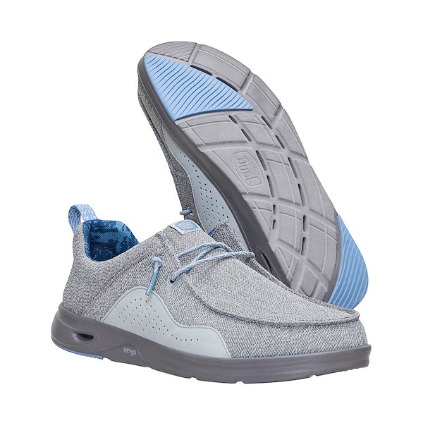 alternate view Mens HEYDUDE Wally Hey2O Mesh Casual Shoe - Sargasso Blue / Cloud BlueALT3