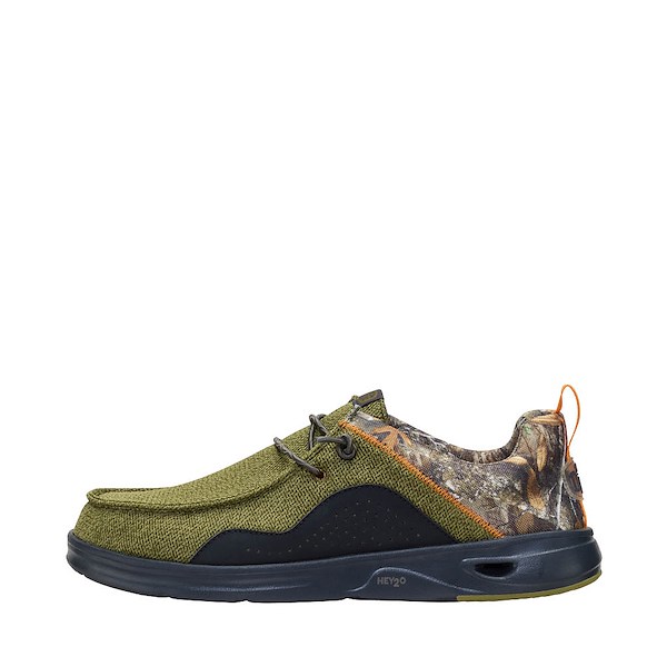 alternate view Mens HEYDUDE Wally Hey2O Realtree Edge Casual Shoe - Army Green / CamoALT1