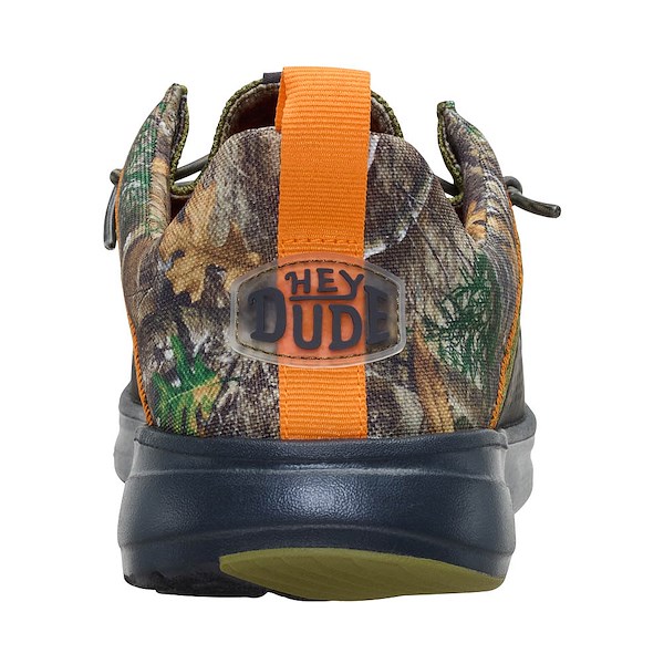 alternate view Mens HEYDUDE Wally Hey2O Realtree Edge Casual Shoe - Army Green / CamoALT4