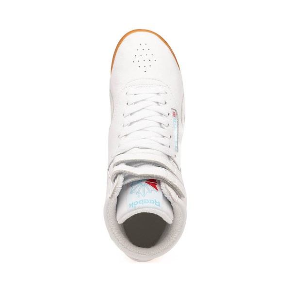 alternate view Womens Reebok Freestyle Hi Athletic Shoe - White / GumALT2