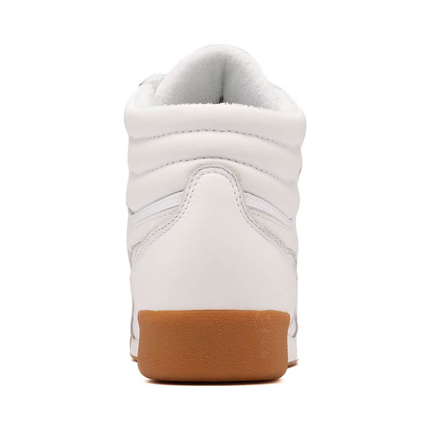 alternate view Womens Reebok Freestyle Hi Athletic Shoe - White / GumALT4