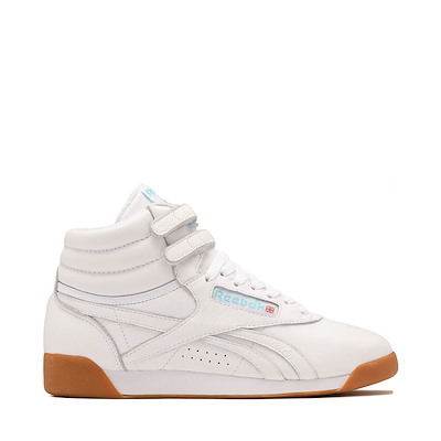 Main view of Womens Reebok Freestyle Hi Athletic Shoe - White / Gum