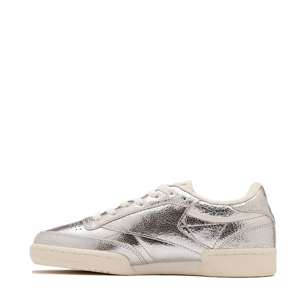 alternate view Womens Reebok Club C 85 Athletic Shoe - Metallic Silver / ChalkALT1