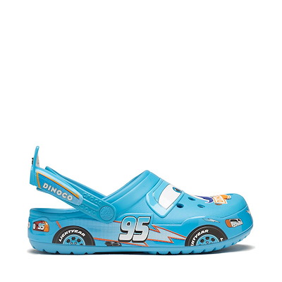 Main view of Disney and Pixar Cars Crocs Lightning McQueen Dinoco Classic Clog - Dinoco Blue