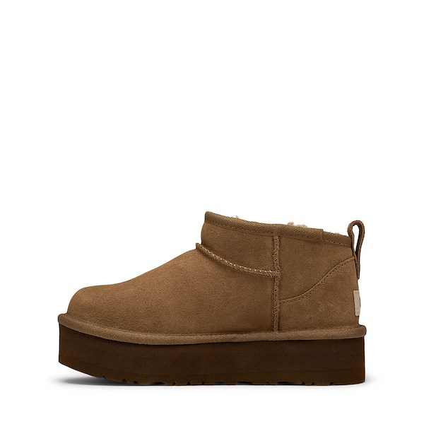 alternate view UGG&reg; Classic Ultra Mini Platform Boot - Little Kid / Big Kid - Light BronzeALT1