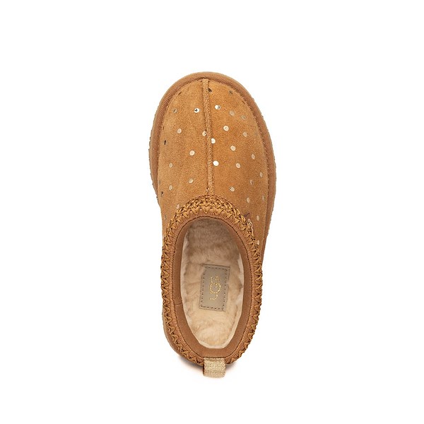 alternate view UGG&reg; Tazz Shiny Dots Platform Slipper - Little Kid / Big Kid - ChestnutALT2