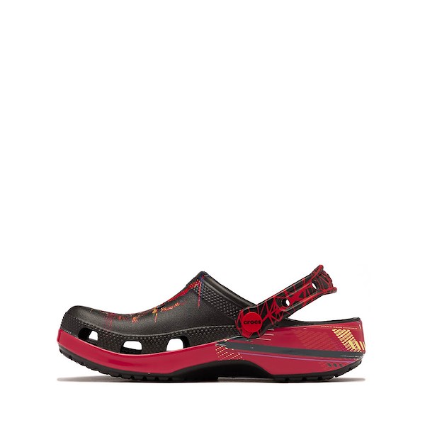 alternate view Spider-Verse Crocs Miles Morales Classic Clog - Little Kid / Big Kid - BlackALT1