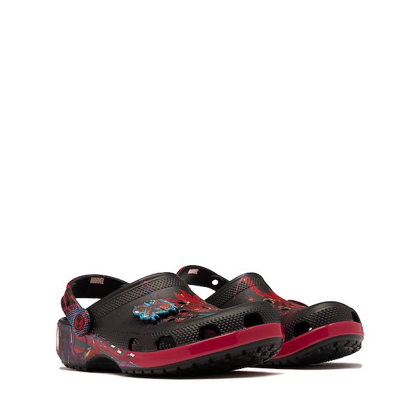 alternate view Spider-Verse Crocs Miles Morales Classic Clog - Little Kid / Big Kid - BlackALT5