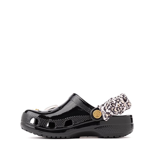 alternate view Crocs Classic High-Shine Leopard Clog - Little Kid / Big Kid - BlackALT1