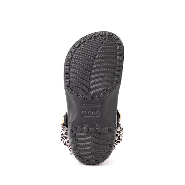 alternate view Crocs Classic High-Shine Leopard Clog - Little Kid / Big Kid - BlackALT3