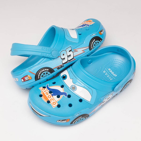 alternate view Disney and Pixar Cars Crocs Lightning McQueen Dinoco Classic Clog - Little Kid / Big Kid - Dinoco BlueHERO
