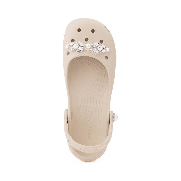 alternate view Womens Crocs Classic Pearls Ballet Flat - FrappeALT2