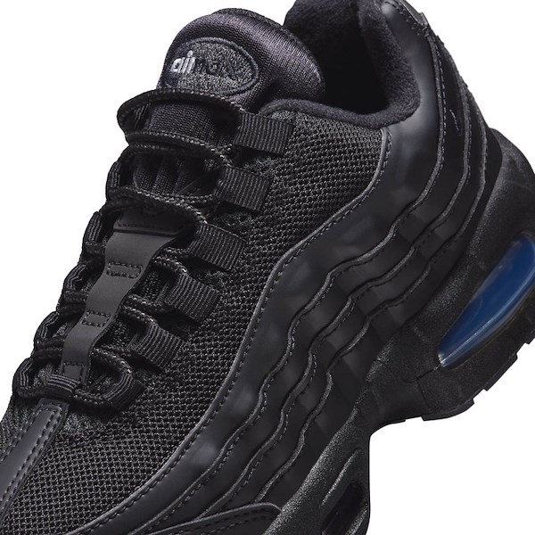 alternate view Nike Air Max 95 Athletic Shoe - Big Kid - Black / Black / Anthracite / BlackALT5B