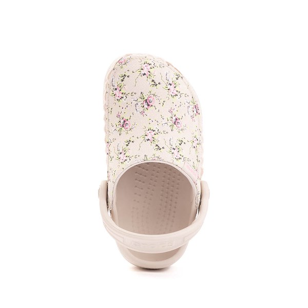 alternate view Crocs Classic Crafted Ditsy Floral Clog - Little Kid / Big Kid - Cocoa Cr&eacute;meALT2