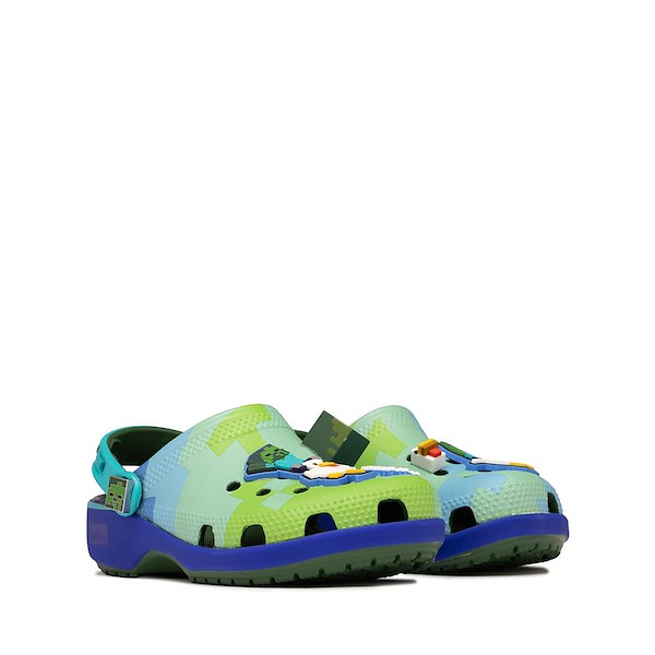alternate view Minecraft x Crocs Chicken Jockey Classic Clog - Little Kid / Big Kid - MulticolorALT5
