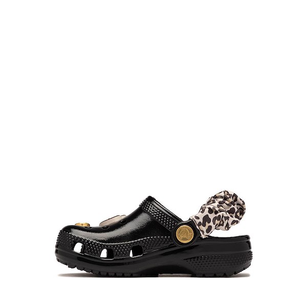 alternate view Crocs Classic High-Shine Leopard Clog - Baby / Toddler - BlackALT1