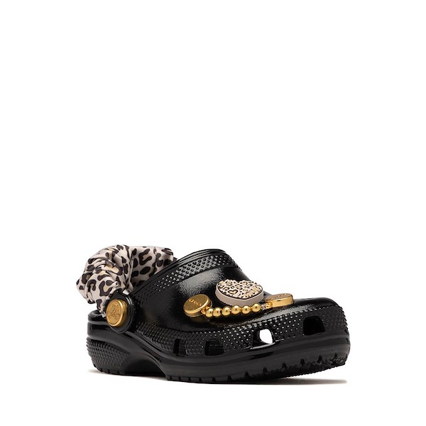 alternate view Crocs Classic High-Shine Leopard Clog - Baby / Toddler - BlackALT5