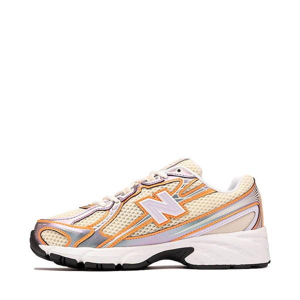 alternate view New Balance 740 Athletic Shoe - Calcium / Bright LavenderALT1