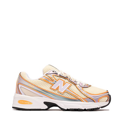 Main view of New Balance 740 Athletic Shoe - Calcium / Bright Lavender