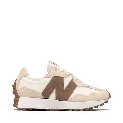 Main view of Womens New Balance 327 Sneaker - Linen / Sea Salt / Mushroom