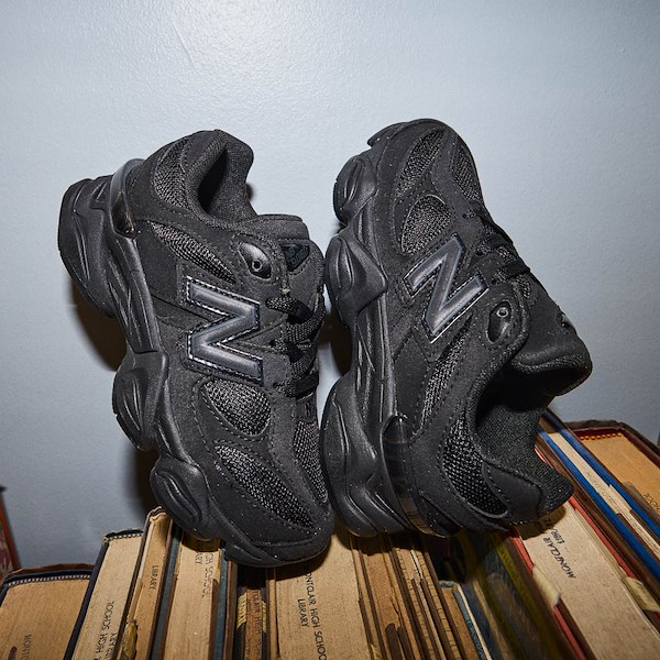 alternate view New Balance 9060 Athletic Shoe - Little Kid - Black / BlackHERO