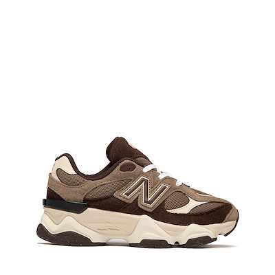 Main view of New Balance 9060 Athletic Shoe - Little Kid - Thunder Brown / Black Coffee