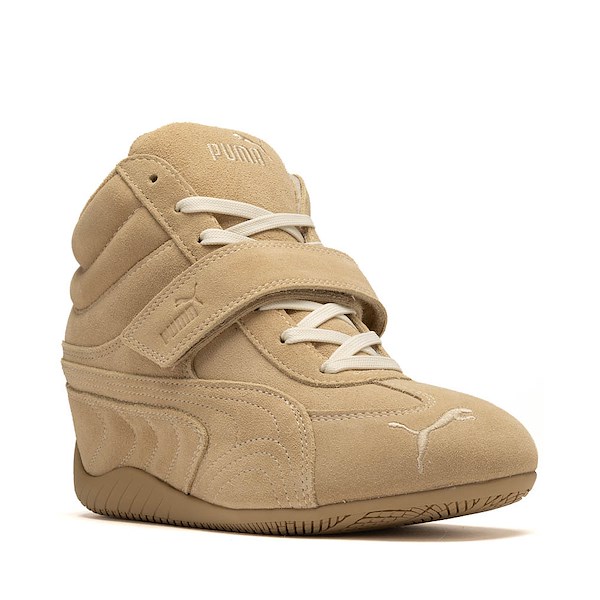alternate view Womens PUMA Speedcat Wedge Athletic Shoe - Sand / Alpine SnowALT5