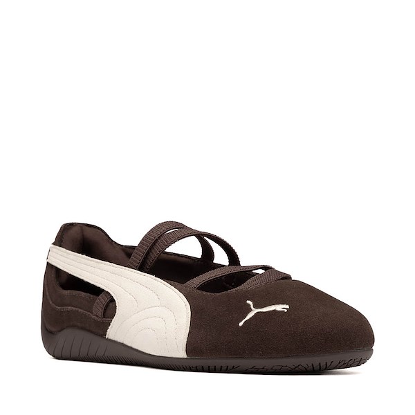 alternate view Womens PUMA Speedcat Ballet Shoe - Dark Chocolate / Warm WhiteALT5