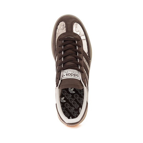 alternate view Womens adidas Handball Spezial Athletic Shoe - Cream White / Dark Brown / Gold MetallicALT2