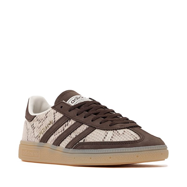alternate view Womens adidas Handball Spezial Athletic Shoe - Cream White / Dark Brown / Gold MetallicALT5