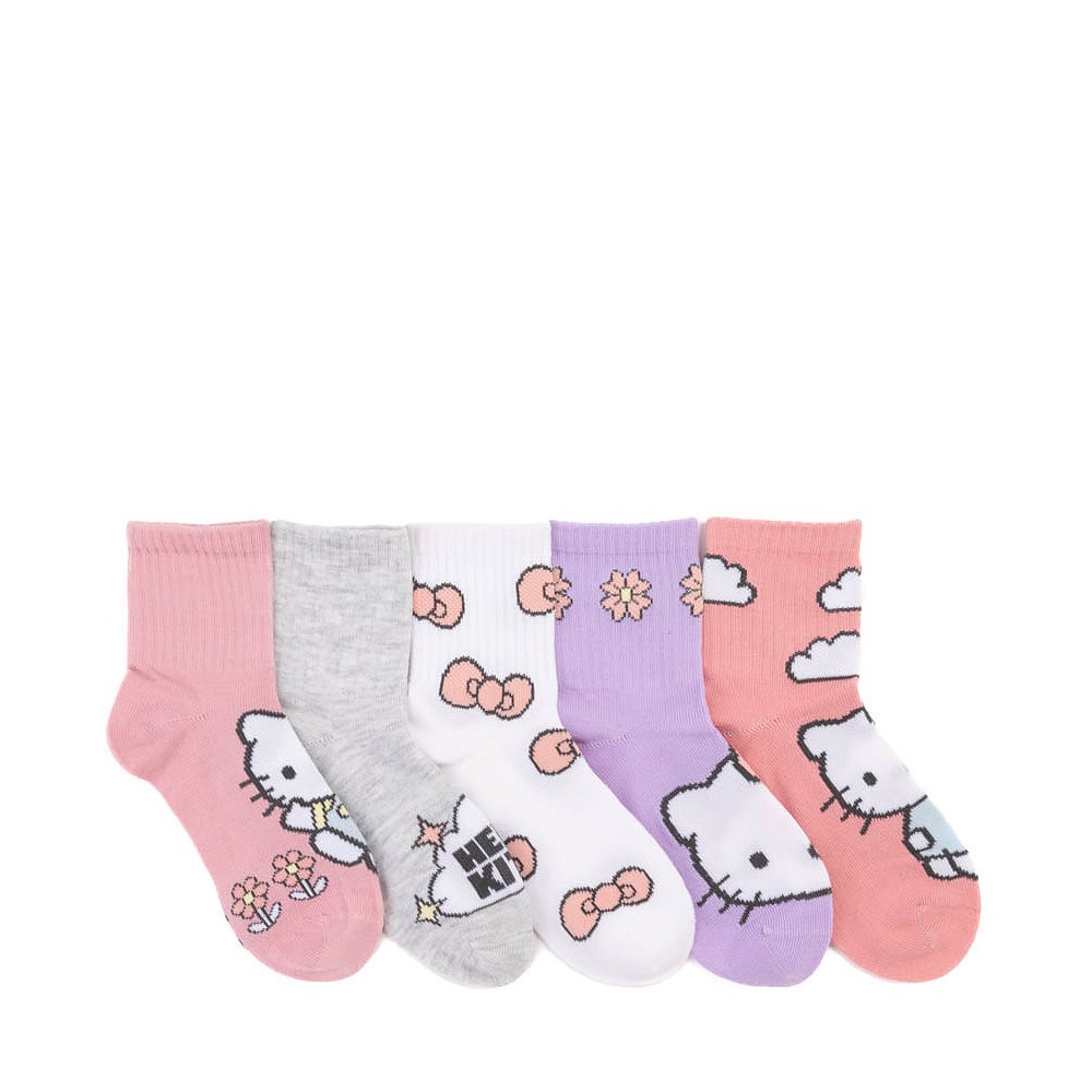 Hello Kitty&reg; Crew Sock 5 Pack - Little Kid - Multicolor
