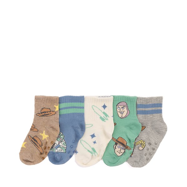 alternate view Toy Story Gripper Crew Socks 5 Pack - Toddler - MulticolorALT1