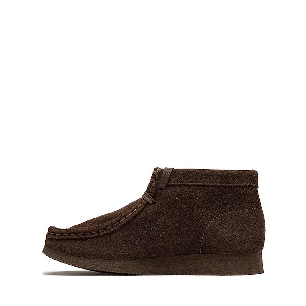 alternate view Clarks Wallabee Boot - Little Kid - Chocolate Suede MonochromeALT1