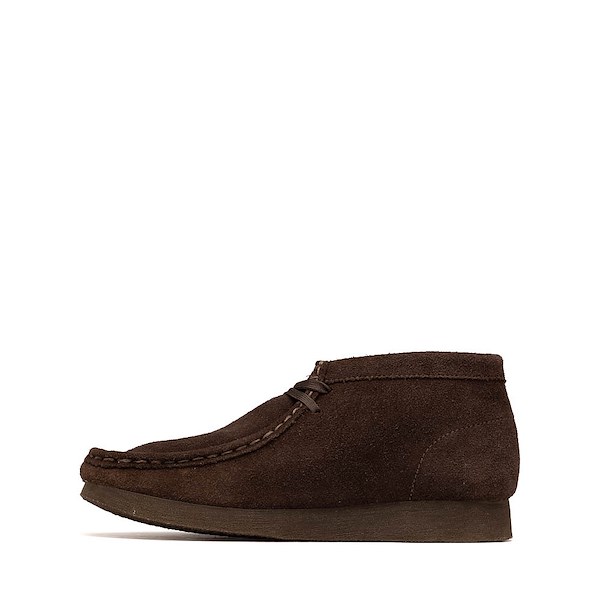 alternate view Clarks Wallabee Boot - Big Kid - Chocolate Suede MonochromeALT1