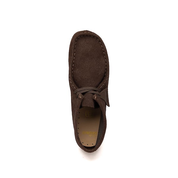 alternate view Clarks Wallabee Boot - Big Kid - Chocolate Suede MonochromeALT2